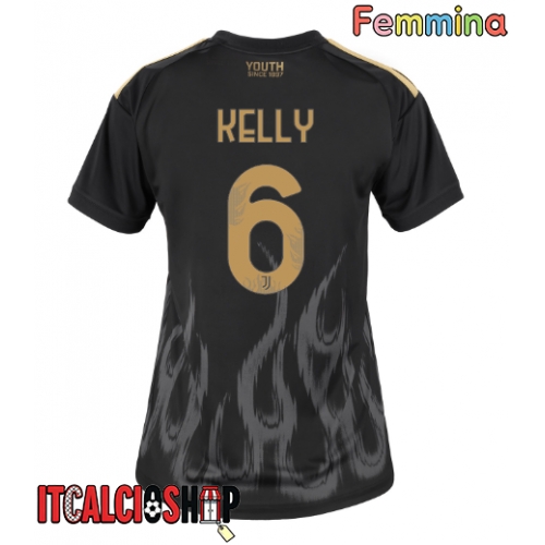 Juventus Lloyd Kelly #6 Terza Maglia Femmina 2026-27 Manica Corta